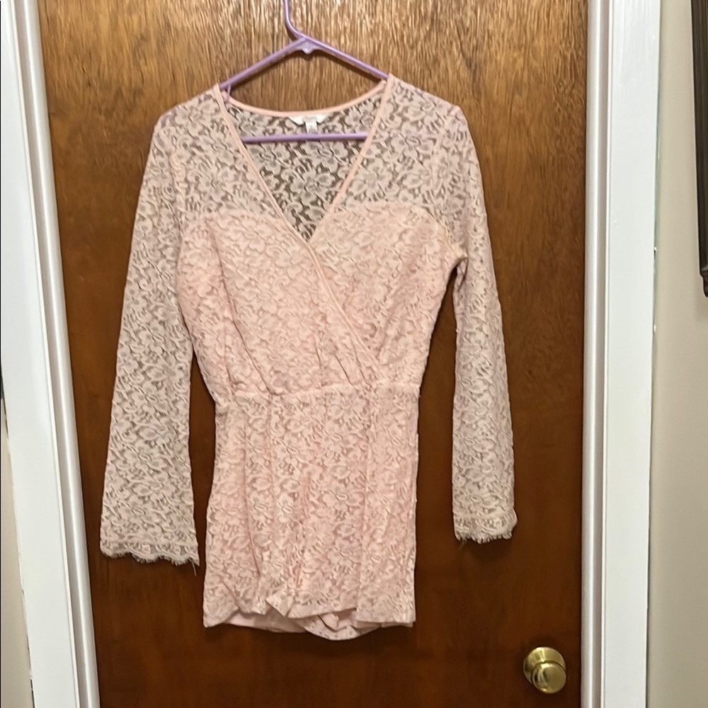 Candie's Pink Lace Jumpsuit